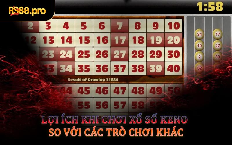 Lợi Ích Khi Chơi Xổ Số Keno So Với Các Trò Chơi Khác